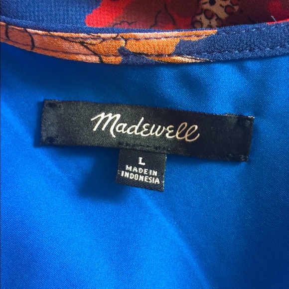 MADEWELL Effie Floral Woven Wrap Top - Picture 7 of 8